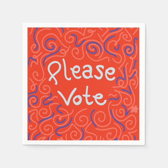Please Vote Napkins (Front)