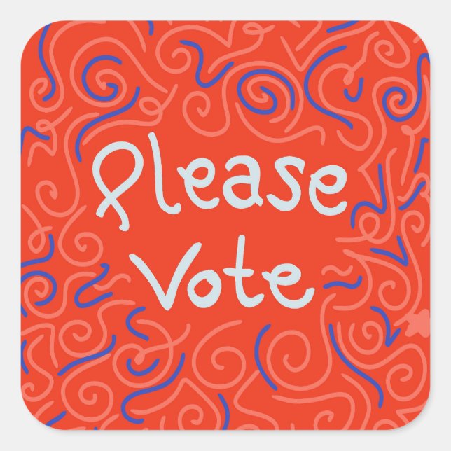 Please Vote Stickers (Front)