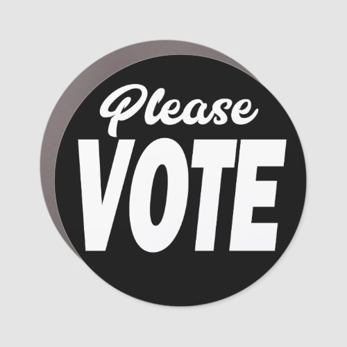 Please Vote voter encouragement for election Car Magnet