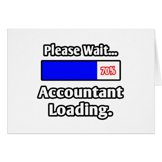 Please Wait...Accountant Loading Cards (Front Horizontal)