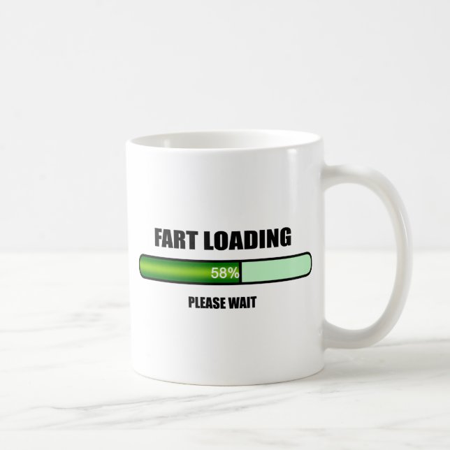 Please Wait Fart Now Loading novelty Coffee Mug (Right)