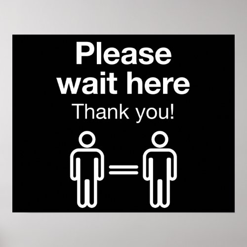 Please Wait Here Poster