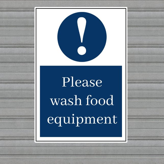 Please Wash Food Equipment  Sticker (Creator Uploaded)