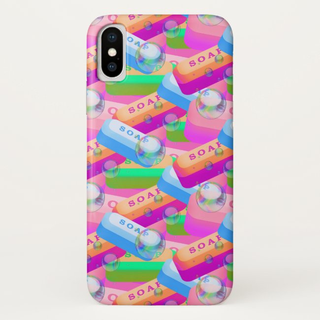 Please Wash Hands with Soap Sanitary iPhone X Case
