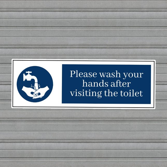 Please Wash Your Hands Toilet  Sticker (Creator Uploaded)