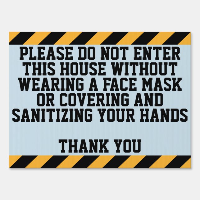 Please Wear A Mask Sign (Front)