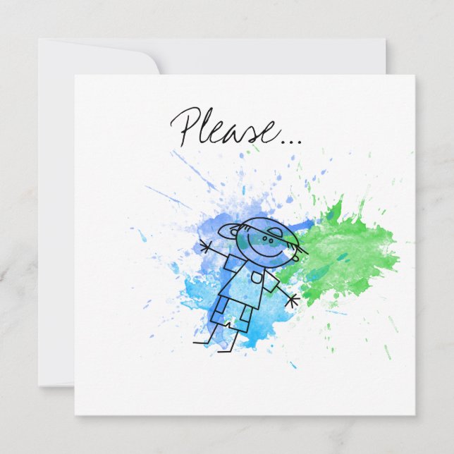 Please will you be my Godparent? Proposal Card Boy (Front)