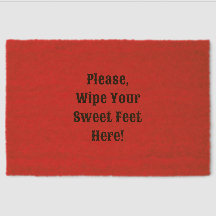 Please Wipe Your Feet Here Coir Mat