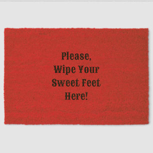 Please Wipe Your Feet Here Coir Mat