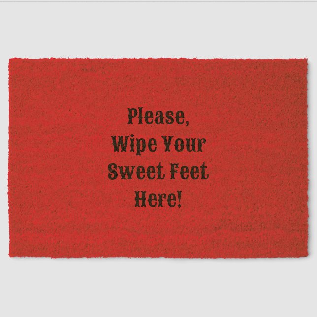 Please Wipe Your Feet Here Coir Mat