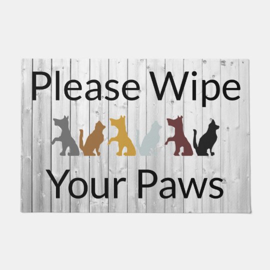 Please Wipe Your Paws Doormat