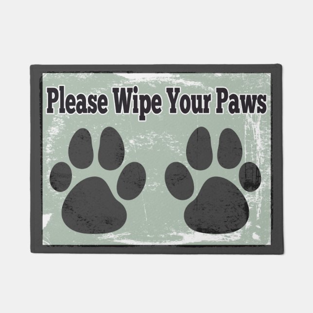 Please Wipe Your Paws Doormat (Front)