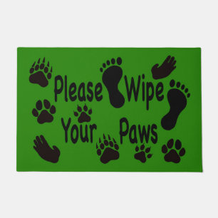 Please Wipe Your Paws Doormat