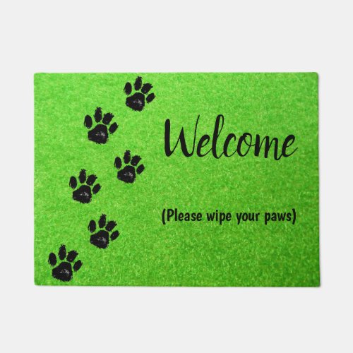 Please Wipe Your Paws Doormat