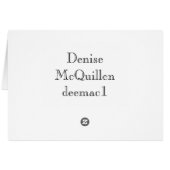 Please write cards (Back Horizontal)