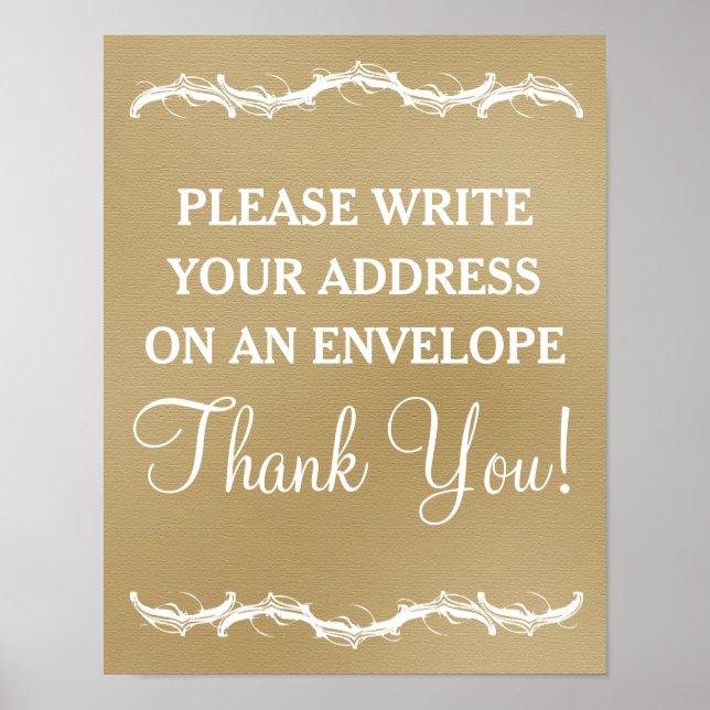 Please write your address rustic chic wedding sign (Front)