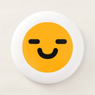 Pleased Smiley Face Orange Wham-O Frisbee