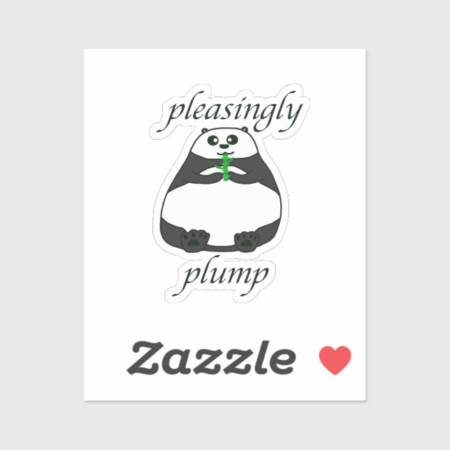 Pleasingly Plump Panda Sticker (Sheet)