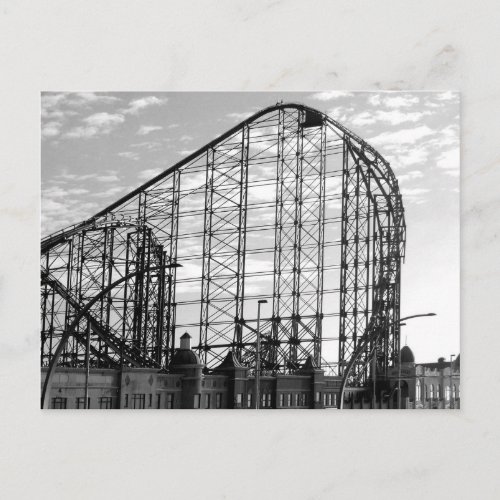 Pleasure Beach BW Postcard