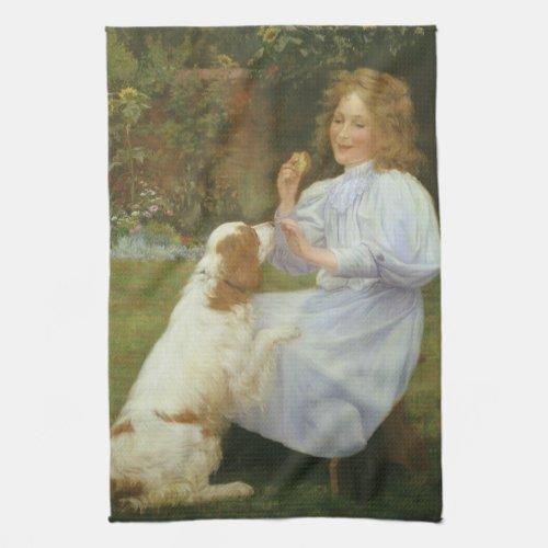 Pleasures of Hope by William Henry Gore Kitchen Towel