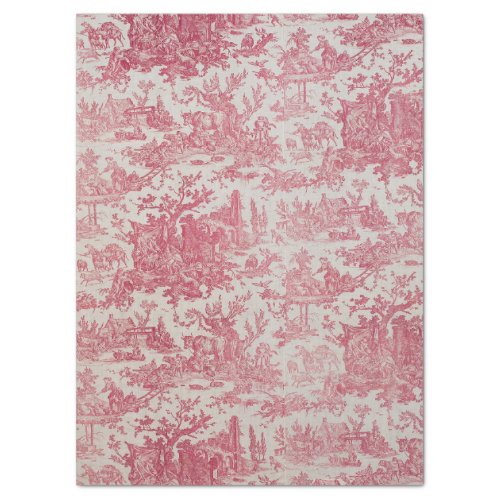 Pleasures of the Farm 18th Cent Toile Tissue Paper