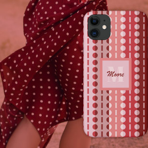 Pleated Stripes – Pink to Red Ombre Case-mate iPhone 11 Case