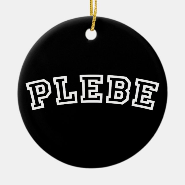 PLEBE CERAMIC ORNAMENT (Front)