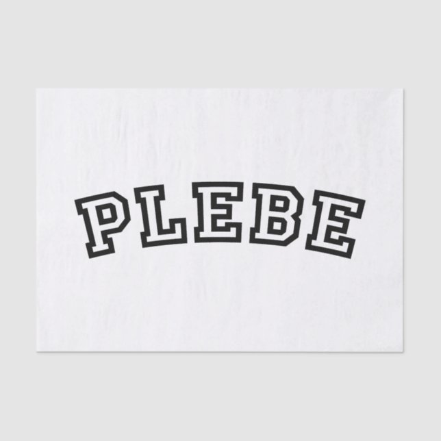 PLEBE TISSUE PAPER (Front)