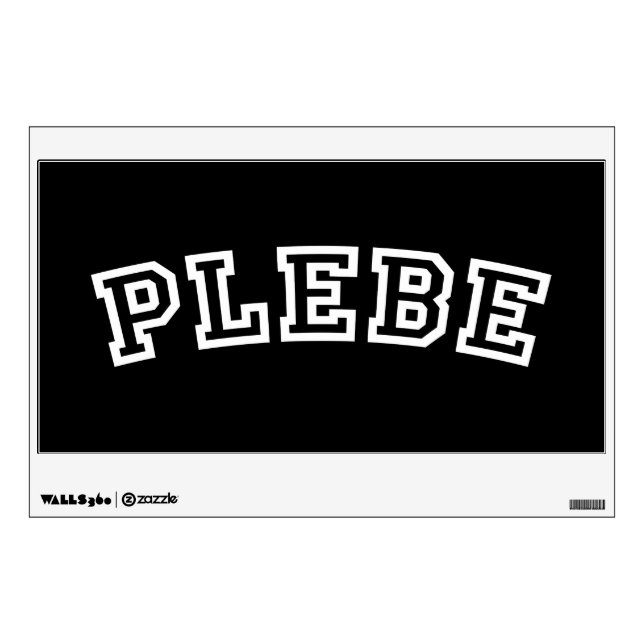 PLEBE WALL DECAL (Front)