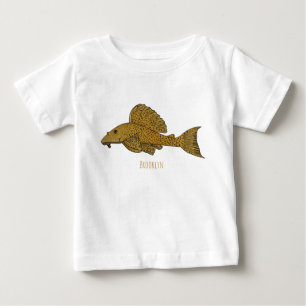 Pleco fish cartoon illustration baby T-Shirt