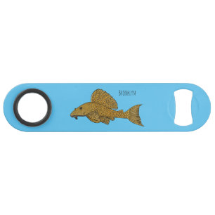 Pleco fish cartoon illustration  bar key