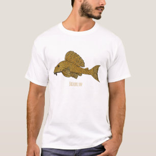 Pleco fish cartoon illustration T-Shirt