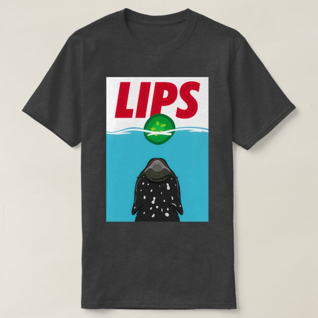 Pleco Fish Lips T-Shirt (Design Front)