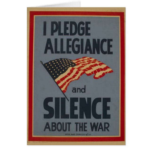 Pledge Allegiance - 1941 Cards (Front)