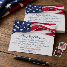 Pledge of Allegiance American Flag Company Name
