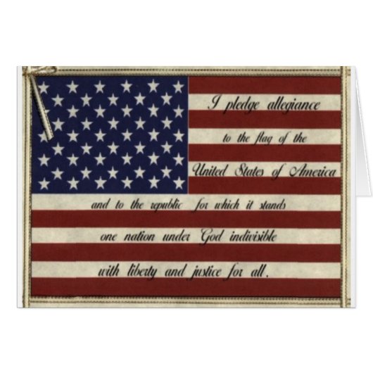 Pledge of Allegiance Cards (Front Horizontal)
