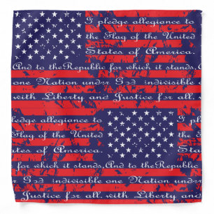 Pledge of Allegiance Flag Bandana