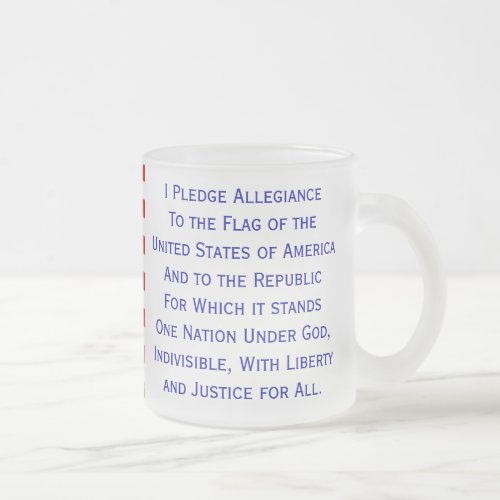 Pledge of Allegiance Flag Mug