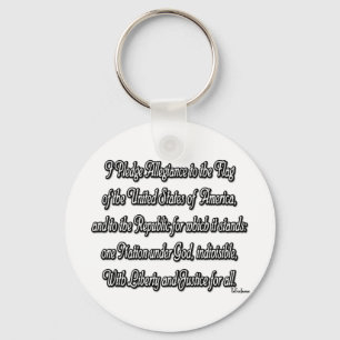 Pledge of Allegiance Keychain