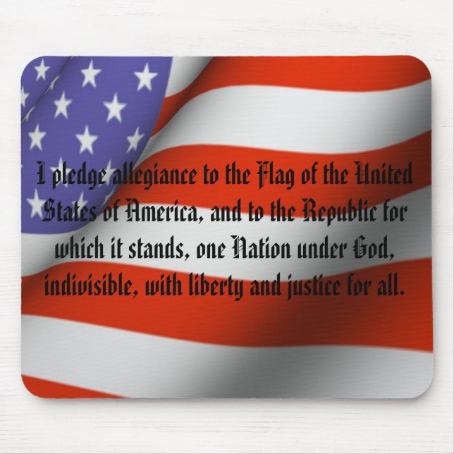 Pledge of Allegiance Mouse Pad (Front)