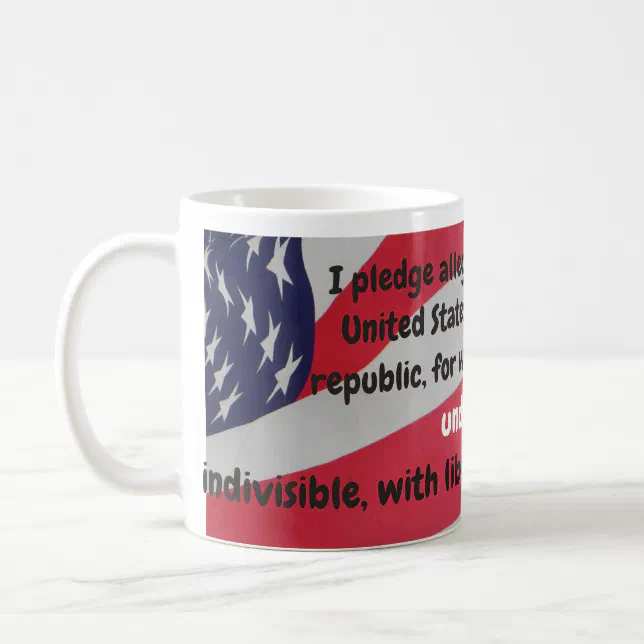 Pledge of Allegiance mug | Zazzle