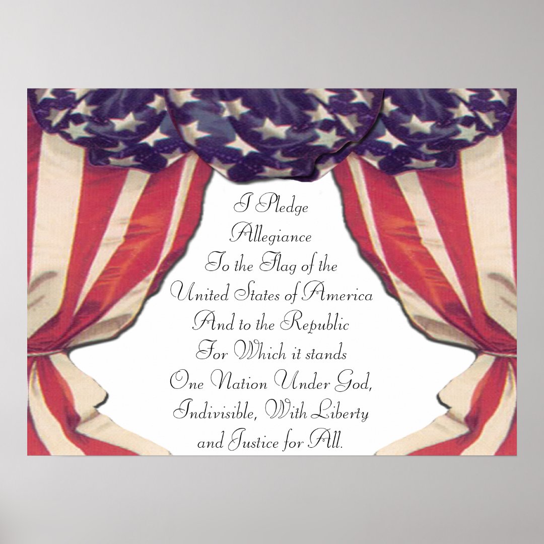 Pledge of Allegiance Poster | Zazzle