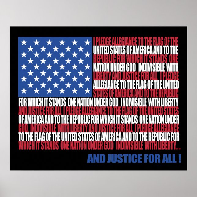 Pledge of Allegiance poster (Front)
