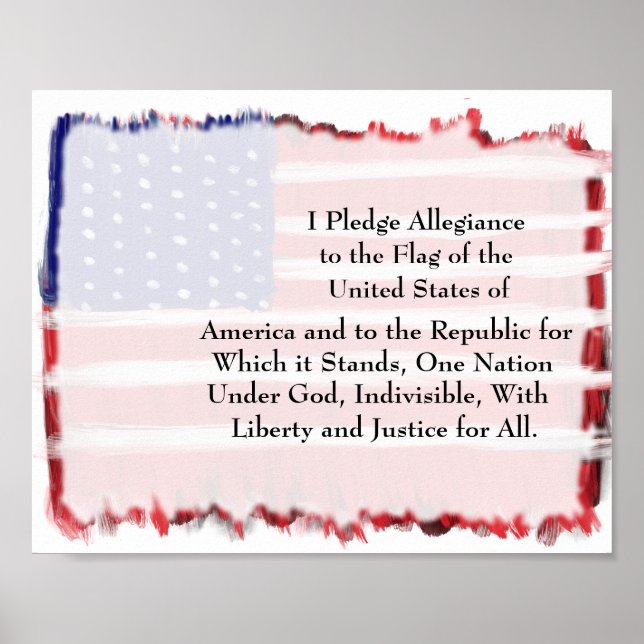 Pledge Of Allegiance Poster (Front)