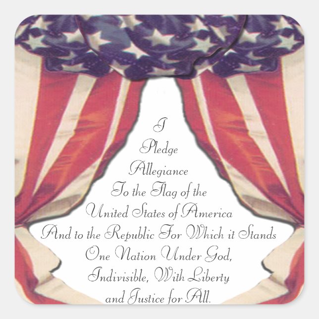 Pledge of Allegiance Stickers (Front)