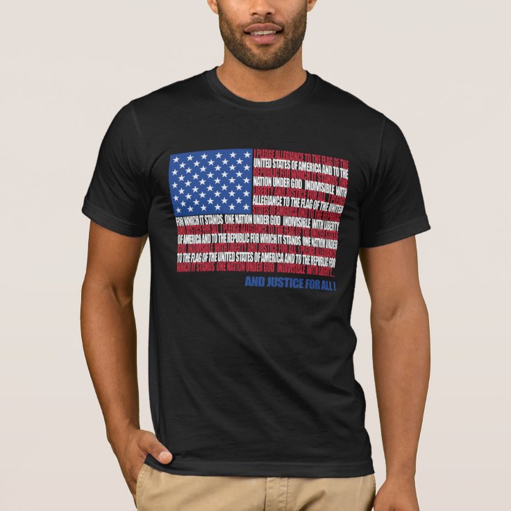 Pledge of Allegiance t-shirt | Zazzle