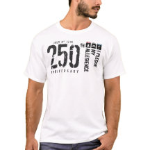 Pledge of Allegiance vertical flag 250 T-Shirt