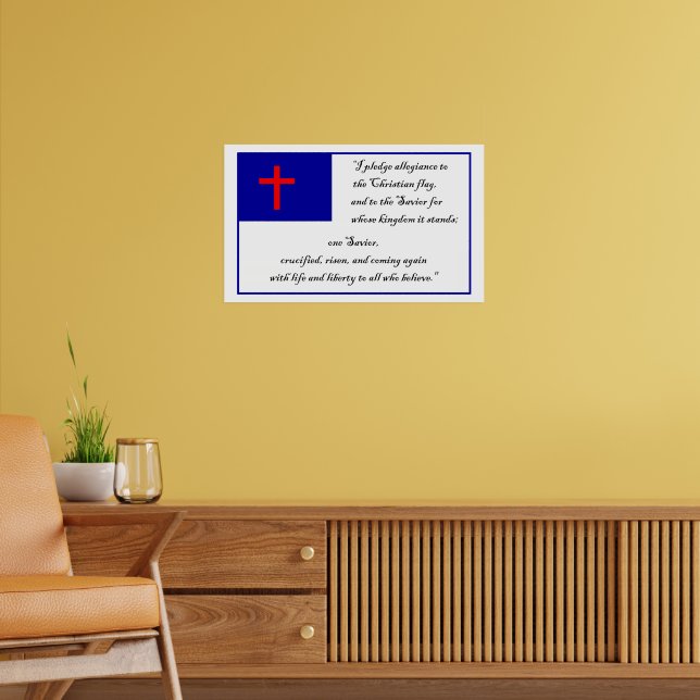 pledge-to-the-christian-flag-poster-zazzle for Free Printable Christian Flag Pledge Pledge to the Christian Flag Poster | Zazzle for Free Printable Christian Flag Pledge