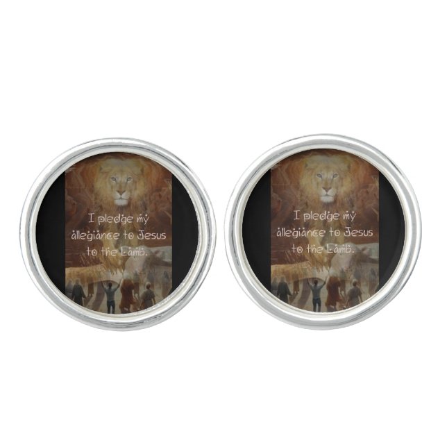 Pledging to Jesus Cufflinks (Front)
