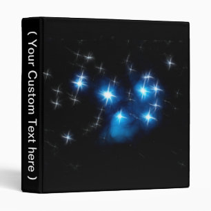 Pleiades Blue Star Cluster 3 Ring Binder